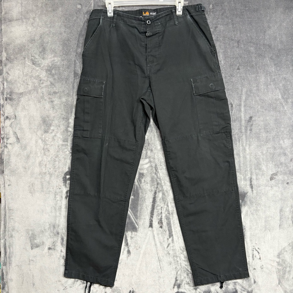Cargo Paratrooper Utility Black Pants Military Streetwear Gorpcore